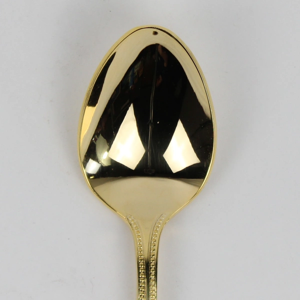 Lot of 5 Towle Gold Electroplated Bateman Teaspoons Glossy Finish