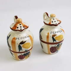 Set of 2 Vintage Matching Pepper Pot Shakers by NASCO Japan