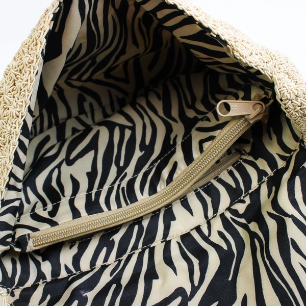 Liz Claiborne Small Beige Handbag Clutch With Shoulder Strap