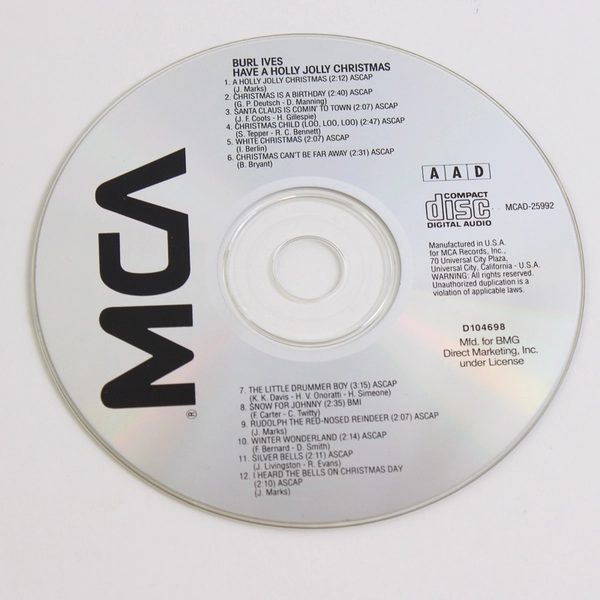 Burl Ives Have A Holly Jolly Christmas Audio Music CD Disc 1965 MCA Records