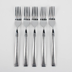 Lot Of 5 Cambridge Silver Prato Sand (Stainless) Flatware Dinner Forks 8.5" Long