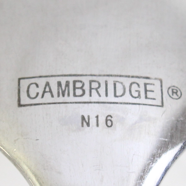 Lot Of 5 Cambridge Silver Riverdale Flatware 2 Soup Spoons & 3 Teaspoons