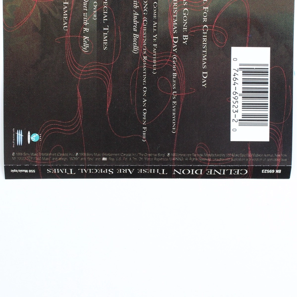 Celine Dion These Are The Special Times Music CD 1998 Sony