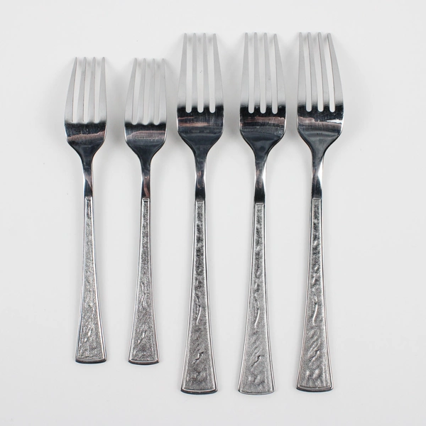 Lot Of 5 Cambridge Silver Riverdale (Stainless) Flatware 3 Dinner Forks 2 Salad