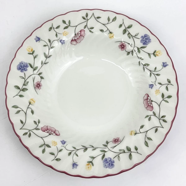 Set of 4 Johnson Brothers Summer Chintz Round 8.5 Inch Pasta Or Coupe Soup Bowls