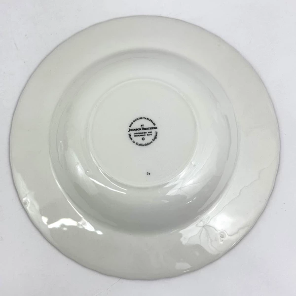 Set of 4 Johnson Brothers Summer Chintz Round 8.5 Inch Pasta Or Coupe Soup Bowls