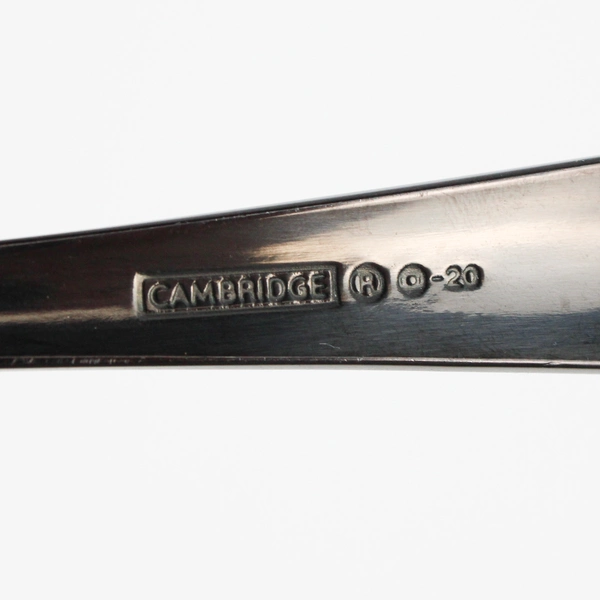 Lot Of 4 Cambridge Silver Rhiannon Black (Stainless) Flatware Dinner Forks 8.25"