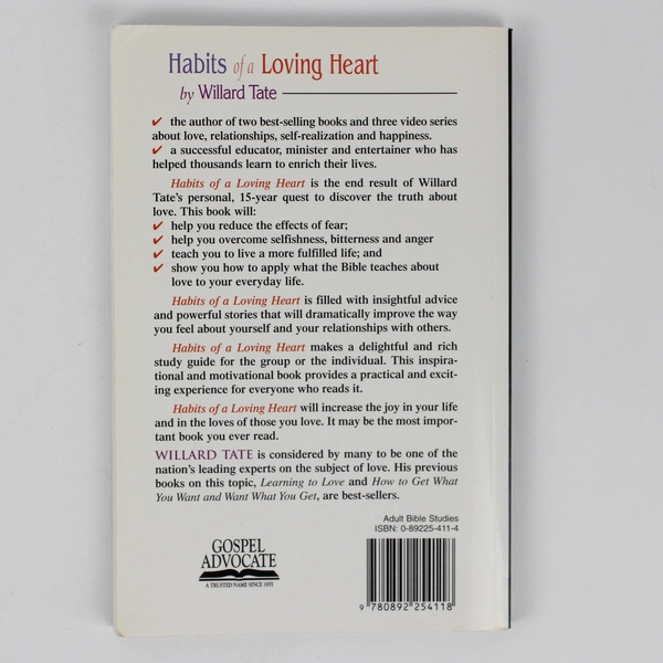 Habits of a Loving Heart by Willard Tate 1992 Paperback