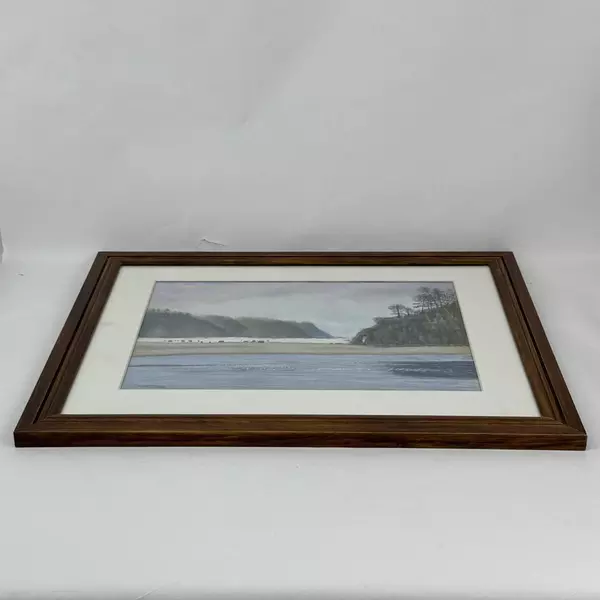 Framed Oil Painting Ghost Forest Neskowin Bay By G. McCann 18.5 x 22.5