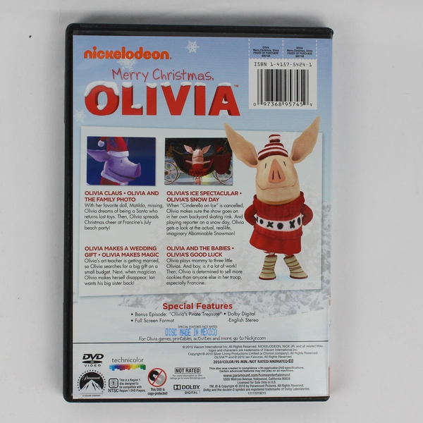 Merry Christmas Olivia DVD Nickelodeon 2010