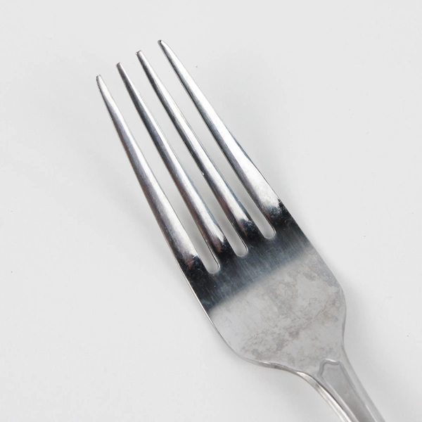 Lot Of 4 Hampton Silversmiths Quattro (Stainless) Flatware Dinner Forks 8" Long