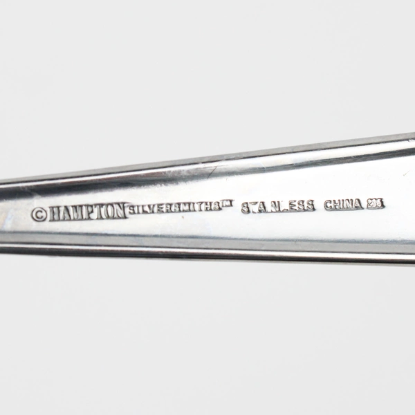 Lot Of 4 Hampton Silversmiths Quattro (Stainless) Flatware Dinner Forks 8" Long