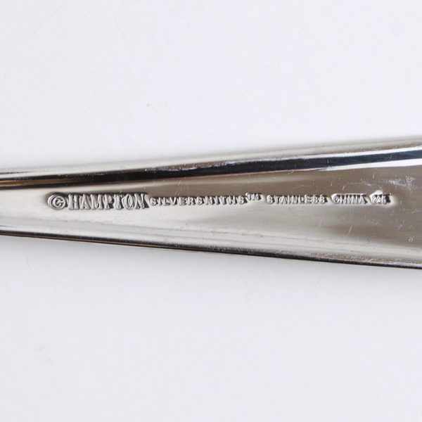 Lot Of 5 Hampton Silversmiths Quattro (Stainless) Flatware 3 Teaspoon Salad Fork