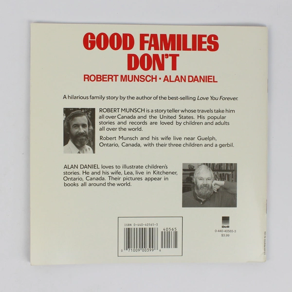 Good Families Don't by Robert Munsch 1991 Paperback A Hilarious Family Story