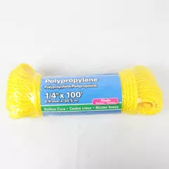 Kingcord Polypropylene 1/4"Hollwcore Rope 100 Feet