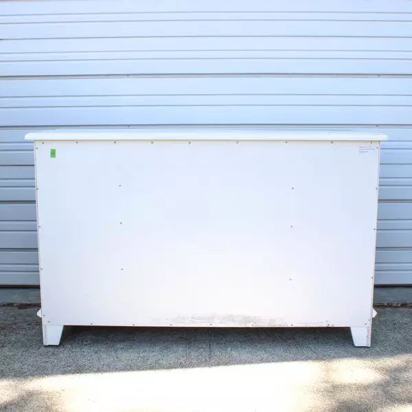 American Signature Collection Plantation Cove White Console Sofa Table 