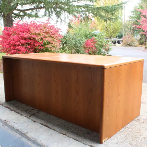 Smith Brother's 72" Wooden Office Desk with 6 Drawers Solid Wood Workstation