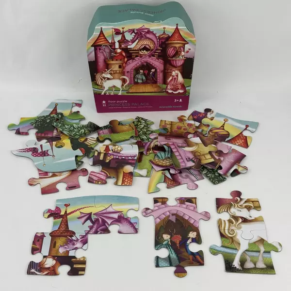 Crocodile Creek Princess Palace 32 Piece Jigsaw Floor Puzzle 20" x 26" Age 3+