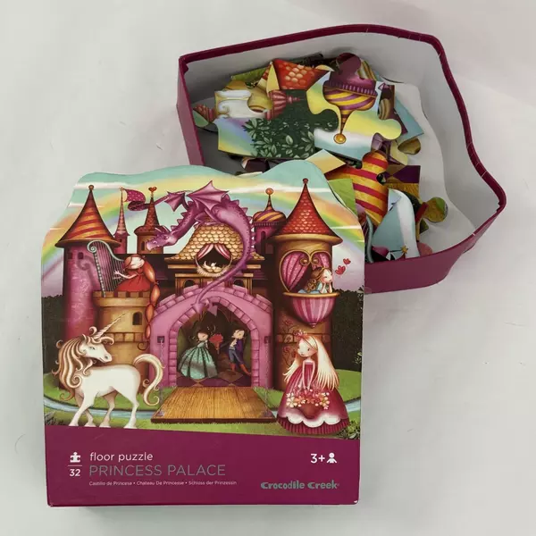 Crocodile Creek Princess Palace 32 Piece Jigsaw Floor Puzzle 20" x 26" Age 3+