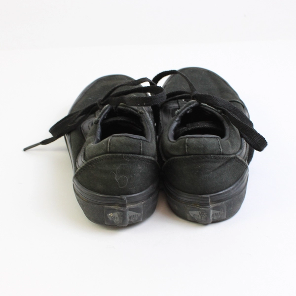 Vans Little Kids Old Skool Shoes Black Lace Up Side Stripe Youth Size 13