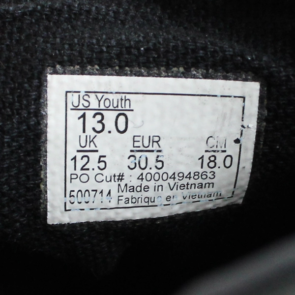 Vans Little Kids Old Skool Shoes Black Lace Up Side Stripe Youth Size 13