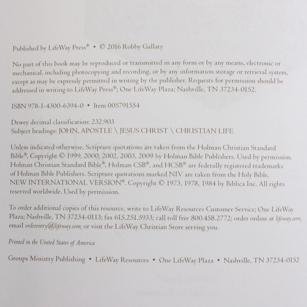 Knowing Jesus Living By His Name by Robby Gallaty 2016 Paperback