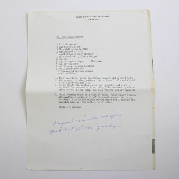 A Day of Culinary Adventure with Antoinette Kuzmanich Hatfield 1982 Booklet Sign