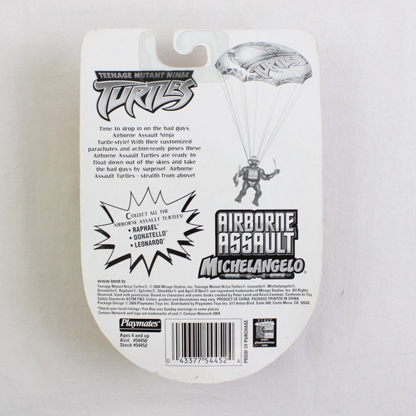 Teenage Mutant Ninja Turtles Airborne Assault Parachuting Michelangelo Figure