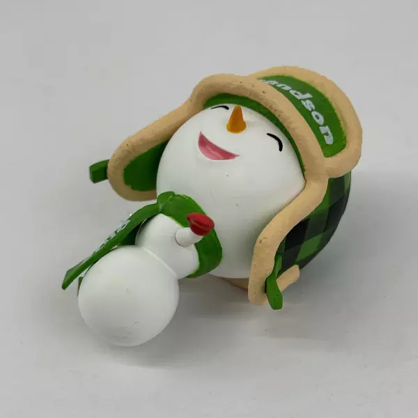 Hallmark Keepsake Ornament 2019 Grandson Snowman Christmas Ornament Plaid Hat