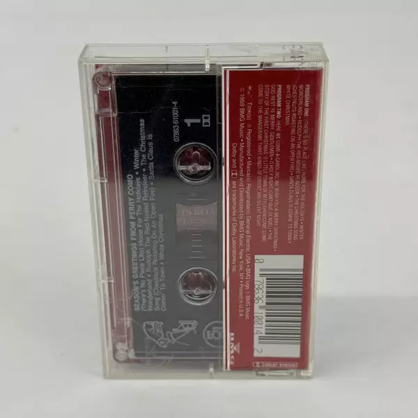 Season's Greetings From Perry Como Cassette BMG Music Originally Recorded 1959