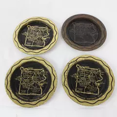 Lot of 4 Yellowstone National Park Vintage Ornament Souvenirs