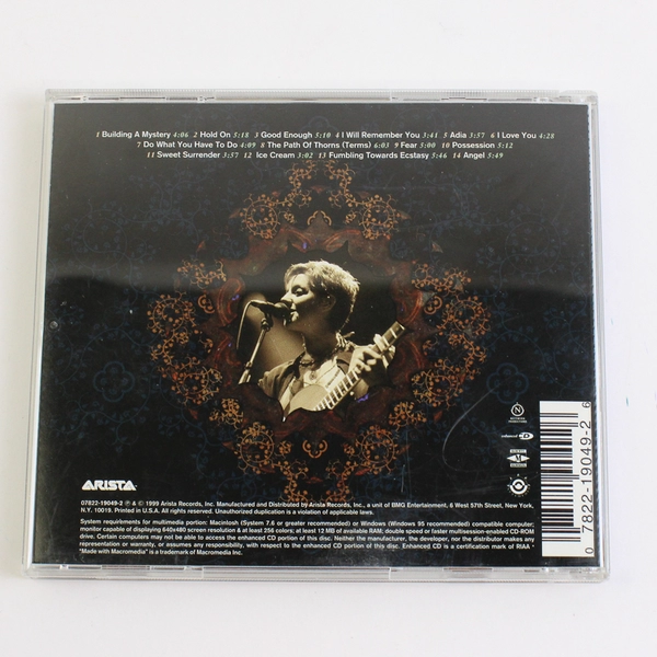 Mirrorball By Sarah McLachlan (CD 1999, Arista Records, Inc.)