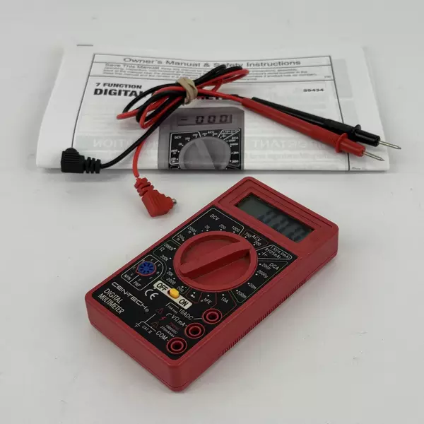 Cen-Tech 7 Function Digital MultiMeter Works