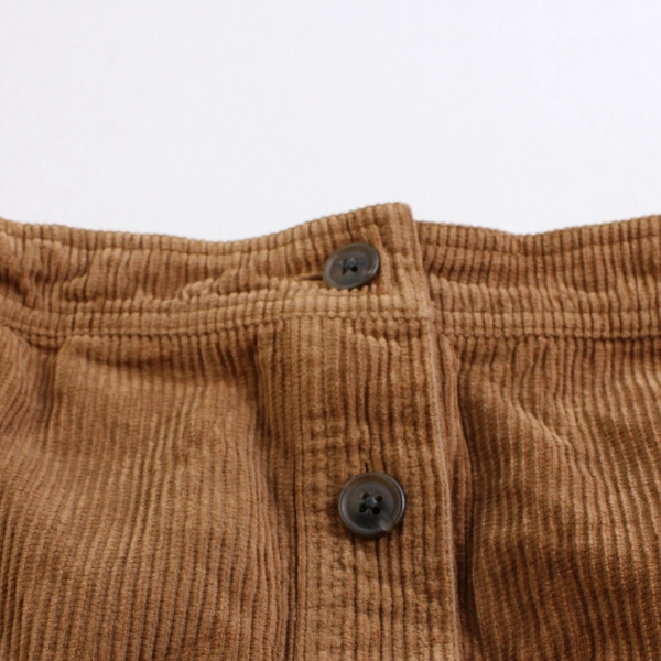 GAP Women's S Brown Corduroy Button Up Skirt