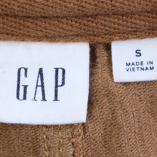 GAP Women's S Brown Corduroy Button Up Skirt