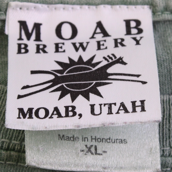 Moab Brewery Dead Horse Ale Green T-Shirt Men's XL FLAWED