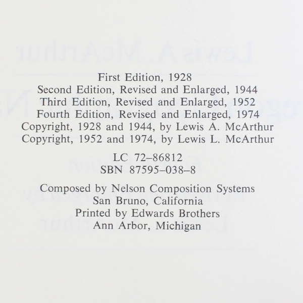 Oregon Geographic Names by Lewis A McArthur Revised Enlarged 1974 Hardcover DJ