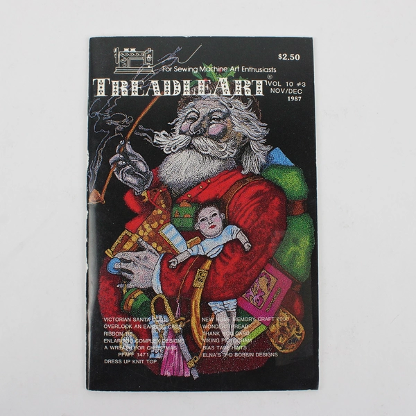 Vintage TreadleArt Magazine Volume 10 Nov/Dec 1987 Sewing Machine Art
