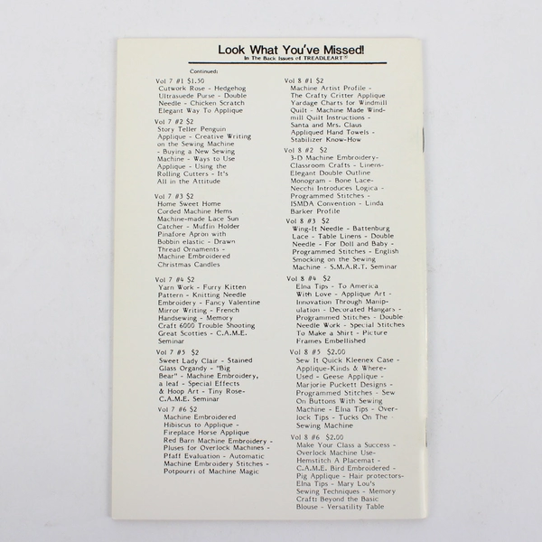 Vintage TreadleArt Magazine Volume 9 July/Aug 1986 Sewing Machine Art