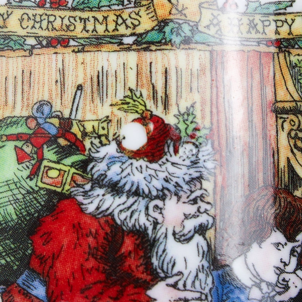 Dunoon Christmas Post Christmas Cheer Santa Clause Ceramic Mugs 4.25" Tall