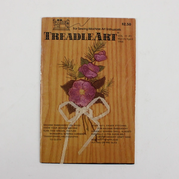 Vintage TreadleArt Magazine Volume 10 March/April 1988 Sewing Machine Art