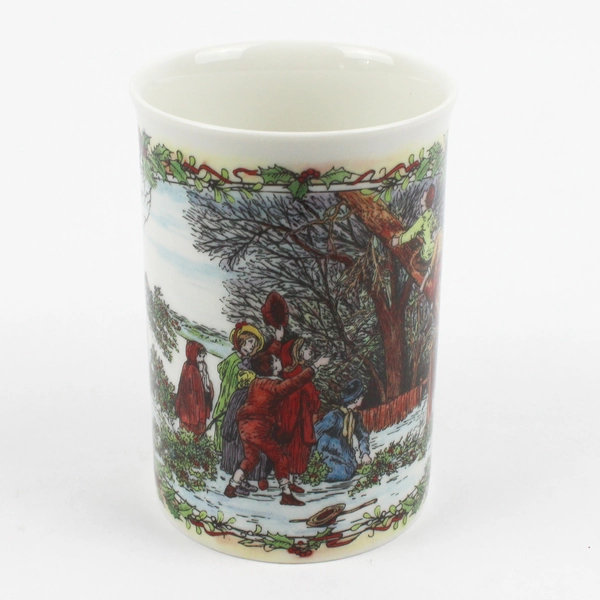 Dunoon Christmas Post Christmas Cheer Tree Ceramic Mugs 4.25" Tall