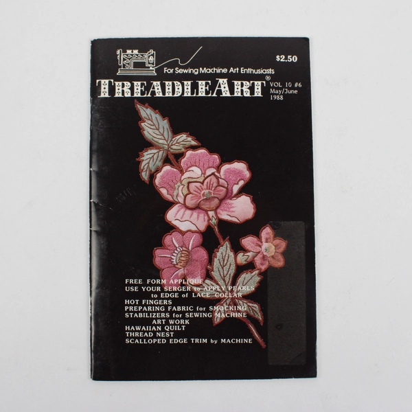 Vintage TreadleArt Magazine Volume 10 May/June 1988 Sewing Machine Art