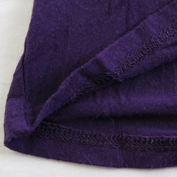 All For You Dark Purple 3/4 Sleeve T-Shirt Women's Small FLAWED