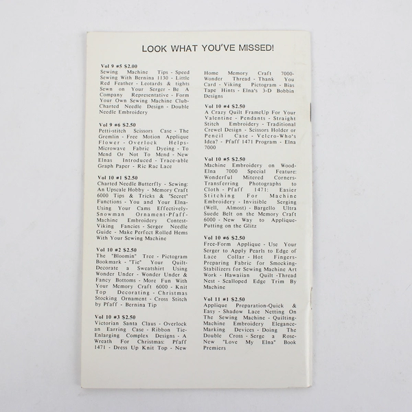 Vintage TreadleArt Magazine Volume 11 Sept/Oct 1988 Sewing Machine Art