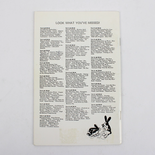 Vintage TreadleArt Magazine Volume 11 Mar/April 1989 Sewing Machine Art