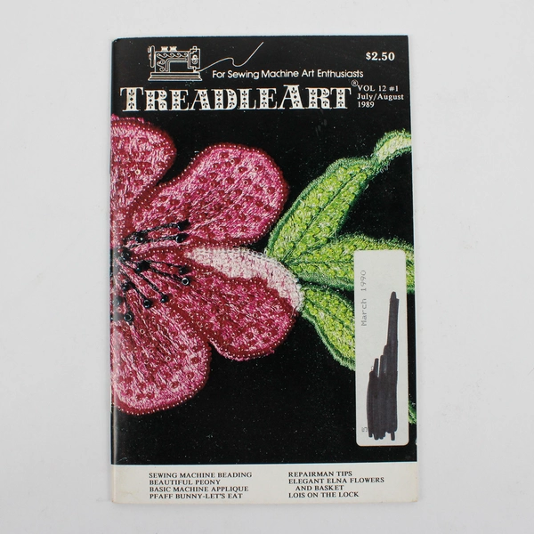 Vintage TreadleArt Magazine Volume 12 July/August 1989 Sewing Machine Art