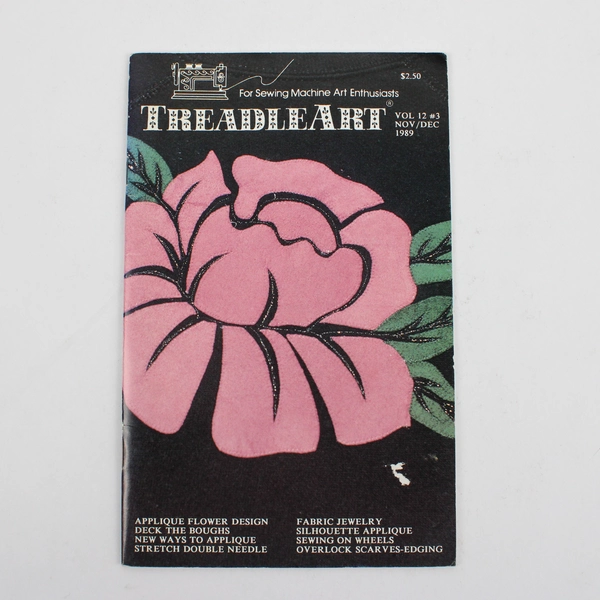 Vintage TreadleArt Magazine Volume 12 Nov/Dec 1989 Sewing Machine Art