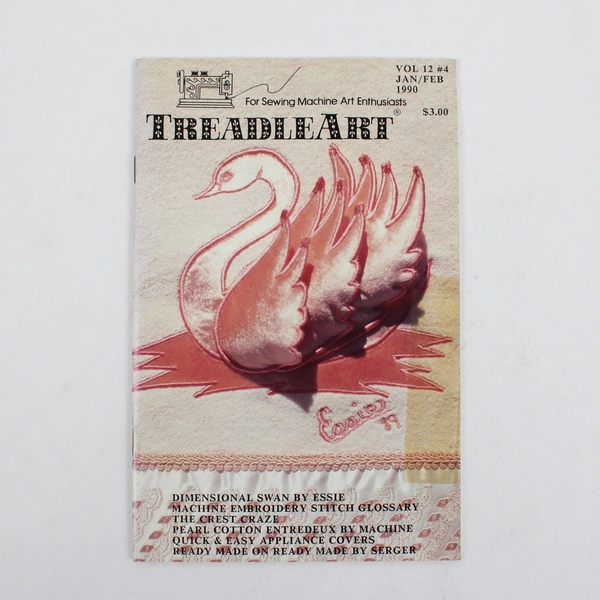 Vintage TreadleArt Magazine Volume 12 Jan/Feb 1990 Sewing Machine Art