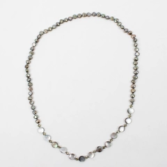 Freshwater Pearl and Mother of Pearl Necklace 13"